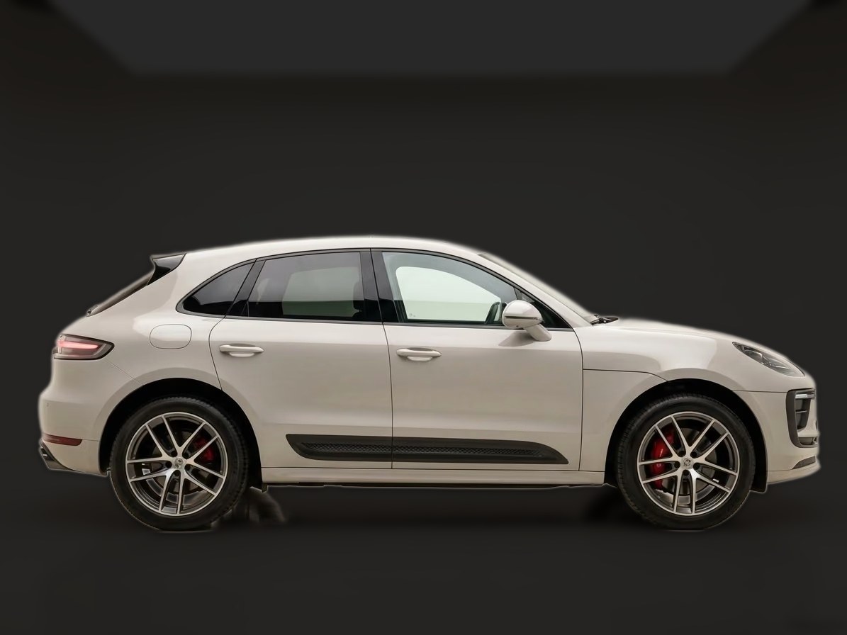 Grauer Porsche Macan aus unserem Bestand, Seitenansicht